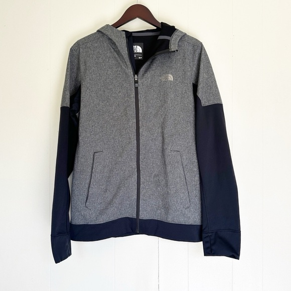 The North Face Other - NORTH FACE Large Hooded Kilowatt Black Gray Lightweight Jacket Small